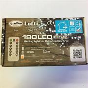 LUCI DI NATALE A BATTERIE 180 LED BIANCO REMOTE CONTROL