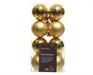 PALLINE ORO LUCIDO E SATINATO PER ALBERO 4 CM BOX 16 PZ