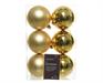 PALLINE ORO LUCIDO E SATINATO PER ALBERO 8 CM BOX 6 PZ