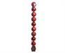 PALLINE PER ALBERO 60 MM ROSSE 10 PZ