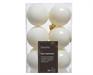 PALLINE PER ALBERO BIANCO LANA 12 PZ 6 CM