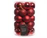 PALLINE ROSSE 8 CM PER ALBERO ASS BOX DA 34 PZ