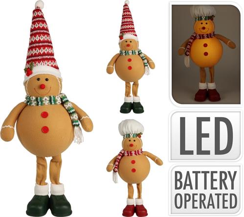 PAN DI ZENZERO LED 56 CM 1 PZ ASSORTITO