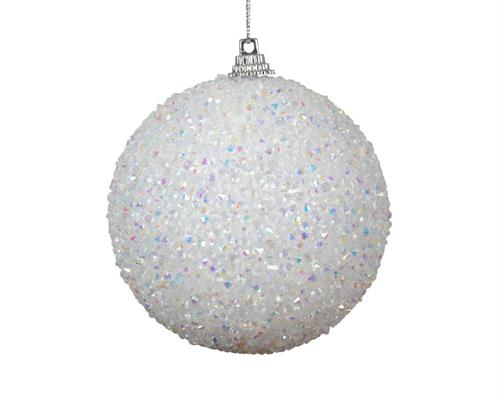 PALLINA DI NATALE GHIACCIO IRIDESCENTE 8 CM