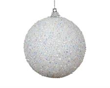 PALLINA DI NATALE GHIACCIO IRIDESCENTE 8 CM