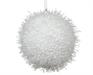 PALLINA DI NATALE IN FOAM BIANCA INNEVATA 10 CM