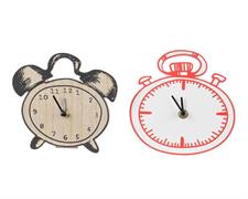 DECORAZIONE  OROLOGIO 2.COL. ASS 15CM