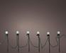 LUCI DI NATALE FORMA TONDA 20 LED EFFETTO SCINTILLANTE 9,5MT + P