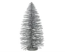 ALBERO NATALIZIO ARGENTO GLITTER INNEVATO 22X53