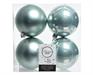 PALLINE DI NATALE EUCALIPTO 10 CM CONFEZIONE 4 PZ