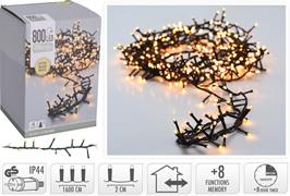 LUCI DI NATALE CLUSTER 800 LED EXTRA CALDO