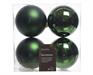 PALLINE DI NATALE VERDE PINO 10 CM CONFEZIONE 4 PZ