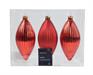 PENDENTI FORMA OLIVA ROSSI H.13 CM 3 PZ