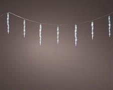 CATENA STALATTITI 60 LED BIANCO FREDDO  3,6MT XH.39 CM