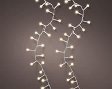 LUCI DI NATALE CHERRY 500 LED BIANCCO CALDO CAVO TRASP. 11MT