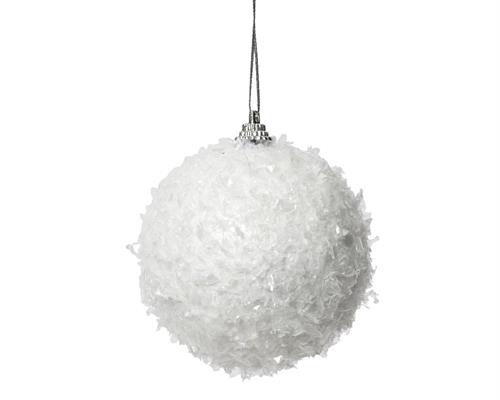 PALLINA DI NATALE IN FOAM INNEVATA 8 CM
