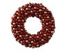 CORONA NATALIZIA DI PALLINE ROSSE/ORO 33CM