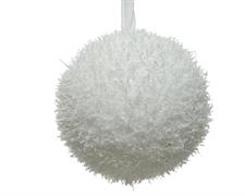 PALLINA DI NATALE IN FOAM INNEVATA 8 CM