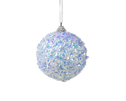 PALLINA DI NATALE IN FOAM IRIDESCENTI 8 CM