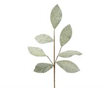 RAMO CON FOGLIE VERDE VELLUTATO H.68 CM