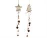 DECORAZIONE PENDENTE IN COTONE CON CAMPANELLE E PIGNE 2 ASS