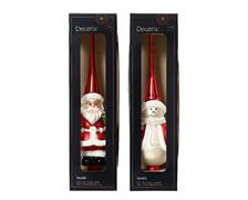 PUNTALE PER ALBERO BABBO NATALE /PUPAZZO DI NEVE