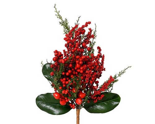 RAMETTO CON BACCHE ROSSE H.50 CM