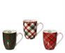 TAZZA MUG NATALIZIA DECORO SCOZZESE H.10X8 CM 1 PZ ASSORTITO
