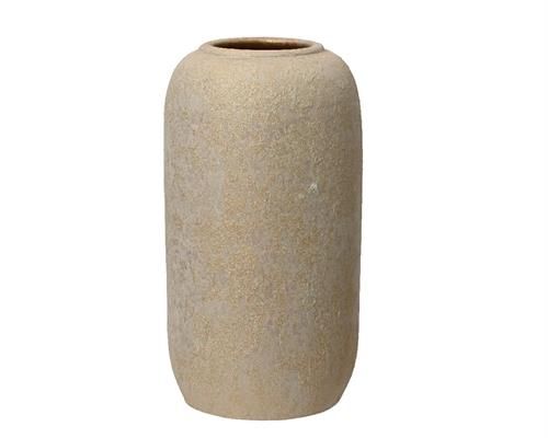 VASO IN TERRACOTTA GLITTER ORO H.40X20 CM