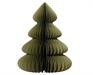 DECORAZIONE ALBERO DI NATALE IN CARTA NIDO D'APE VERDE H.60X48CM