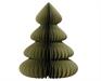 DECORAZIONE ALBERO DI NATALE IN CARTA NIDO D'APE VERDE H.90X72CM