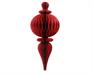 PENDENTE ORNAMENTO IN CARTA NIDO D'APE ROSSO GLITTER H.34X80 CM