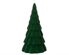 ALBERO DI NATALE IN POLISTIROLO FLOCCATO VERDE 50X28,3 CM