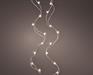 LUCI DI NATALE 40 MICROLED BIANCO CALDO CAVO ARGENTO A BATTERIE