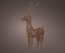 RENNA IN VIMINI MARRONE LUMINOSA 360 LED CLASSIC H.104X60X24CM