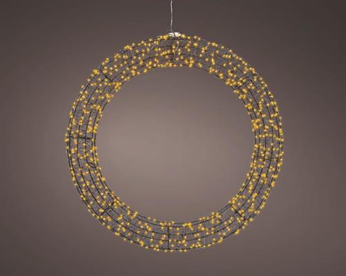 GHIRLANDA DI MICROLED LUCE CALDA CLASSICA 720 LED 58X58X7,5CM