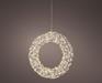 GHIRLANDA DI MICROLED METALLO 500 LED BIANCO CALDO H.38X38X7CM