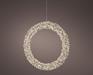 GHIRLANDA DI MICROLED METALLO 720 LED BIANCO CALDO H.58X58X7CM