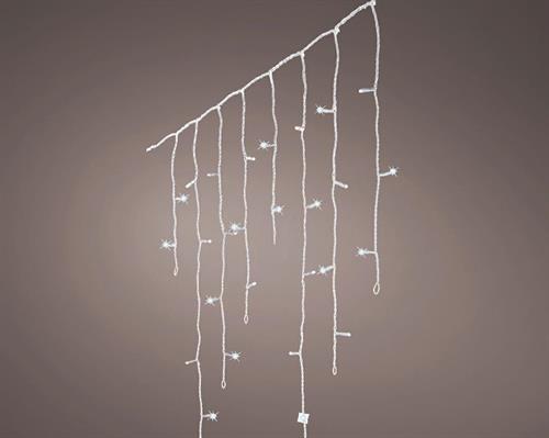 LUCI DI NATALE A TENDA 480 LED BIANCO FREDDO 11,8 MT CAVO TRASPA