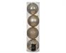 PALLINE DI NATALE PERLA GLITTER/OPACO/LUCIDO/FANTASIA 4 PZ 14CM
