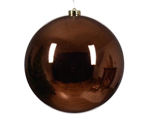 PALLINA DI NATALE MARRONE ESPRESSO 20 CM