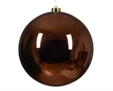 PALLINA DI NATALE MARRONE ESPRESSO 20 CM