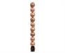 PALLINE DI NATALE PESCA OPACHE GLITTER LUCIDE 10PZ 6CM