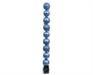 PALLINE DI NATALE AZZURRO CIELO OPACHE GLITTER LUCIDE 10PZ 6CM
