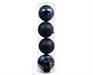 PALLINE DI NATALE BLU  NOTTE  LUCIDE GLITTER OPACHE  4 PZ 14CM
