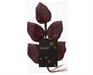 RAMETTO CON FOGLIE BORDEAUX GLITTER 10 PZ H.36X16X2CM