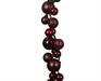GHIRLANDA DI PALLINE BORDEAUX LUCIDE OPACHE GLITTER 180 CM