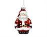 PENDENTE PER ALBERO BABBO NATALE IN VETRO H.11,6 CM