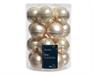 PALLINE DI NATALE VETRO PERLA LUCIDE/OPACHE 6 CM 20 PZ