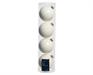 PALLINE DI NATALE IN VETRO BIANCO LANA LUCIDO OPACO 10CM 4PZ